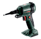 metabo Akku-Blaspistole BP 18 LTX BL - 18V, Brushless Motor, 0.7 m³/min Luftmenge, 122 m/s Luftgeschwindigkeit, LED-Arbeitslicht - Vielseitig für Reinigen, Ausblasen, Aufpumpen und Entlüften