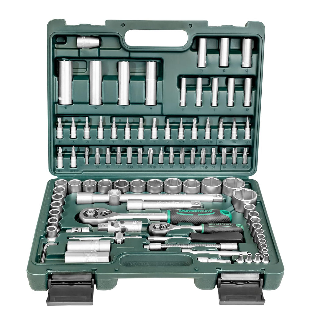 Mannesmann Allround M98410 Steckschlüsselsatz 94 tlg., 37,5 x 29 x 7 cm
