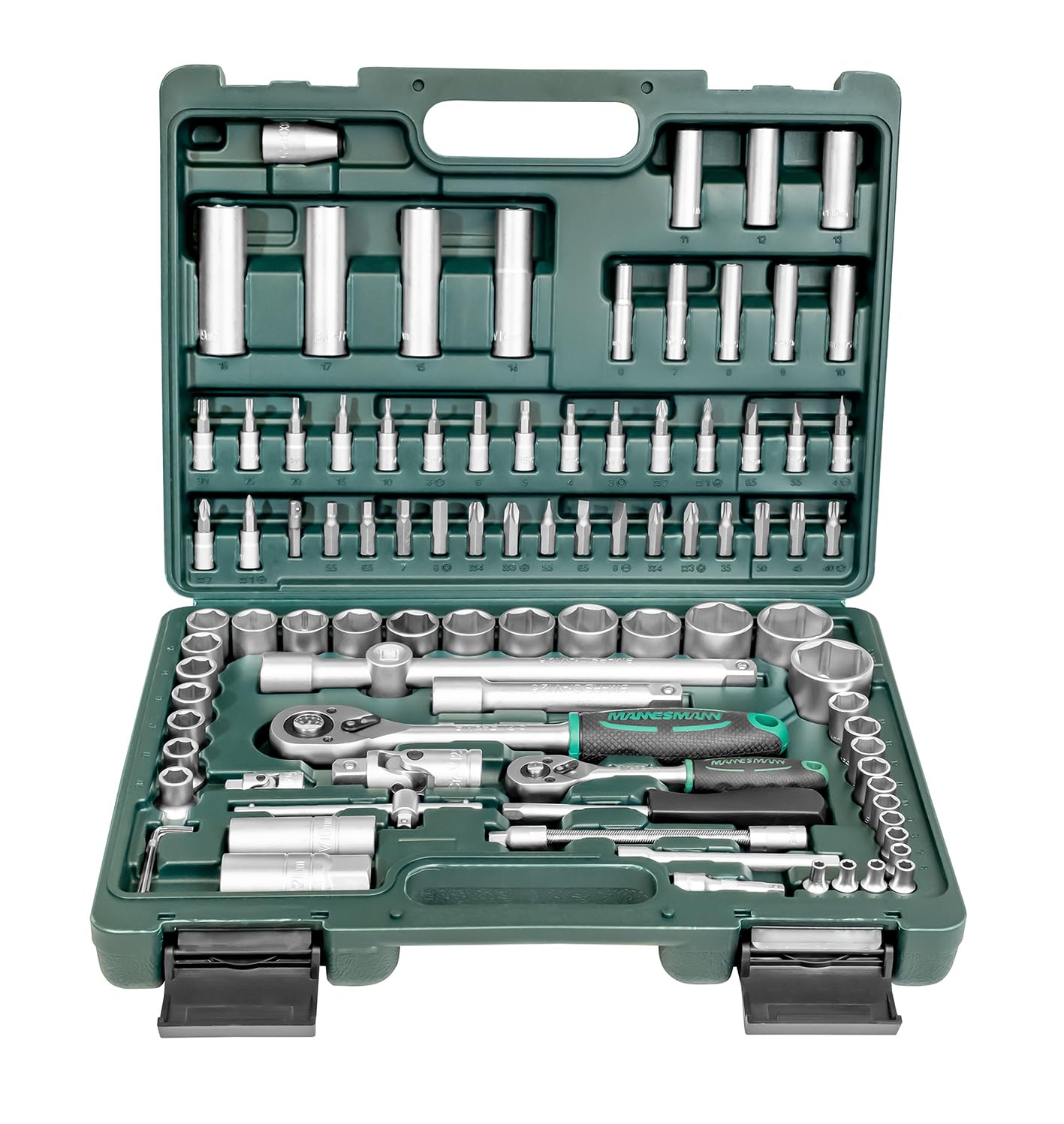 Mannesmann Allround M98410 Steckschlüsselsatz 94 tlg., 37,5 x 29 x 7 cm