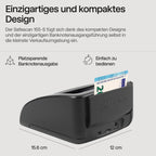 Safescan 155-S automatischer Geldscheinprüfer zur schnellen Überprüfung von Geldscheinen - Falschgeldprüfgerät mit 7-facher Echtheitsprüfung - 100% genauer Geldscheinprüfer