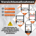 HBTower Teleskopleiter 2,6 m aus Aluminium, Klappbare Ausziehleiter mit Rutschfesten Füßen, Leicht & Stabil, Tragkraft 150 kg, Ideal für Heimwerker & Wohnwagen, Schwarz