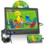 Arafuna 12,5 Zoll DVD Player Auto,1080p Auto Fernseher, DVD Player Auto Kinder Supporte l'entrée USB/TF, HDMI, AV, Non Rechargeable (Grauschwarz)