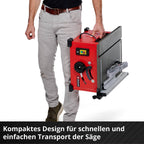 Einhell Tischkreissäge TC-TS 8 (1200 Watt, 45 mm Schnitthöhe, Ø 210 mm Sägeblatt, Winkelanschlag, Parallelanschlag, Absauganschluss im Gehäuse)