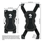 NC-17 Smartphone & Handy Halterung für Fahrrad, Bike, Motorrad | 360 Grad drehbar | für 4.5 - 6.8 Zoll Smartphones | Handyhalter für iPhone, Galaxy | Halter für Navigation und Mobiltelefon