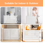 Einziehbares Hundegitter ohne Bohren, Kein Bohrer Ausziehbare Babygitter für Treppen Erweiterbar auf bis zu 150 cm breites Hundegitter für Türen, Flure, drinnen und draußen