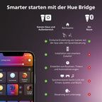 Philips Hue White & Color Ambiance E27 LED Glühbirne, 1100lm, 16 Mio. Farben, dimmbar, steuerbar via App und Stimme, kompatibel mit Amazon Alexa (Echo, Echo Dot), 1er Pack, alte Generation