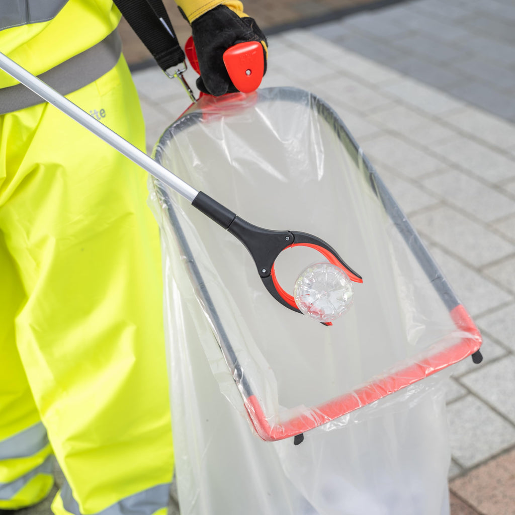 The Helping Hand Company Streetmaster PRO Schwerlast-Abfallsammler 85 cm Langer Müllsammler für Erwachsene Mehrzweck-Greifer mit drehbarem Kopf, leicht zu greifen, Leichter Greifer für Müll