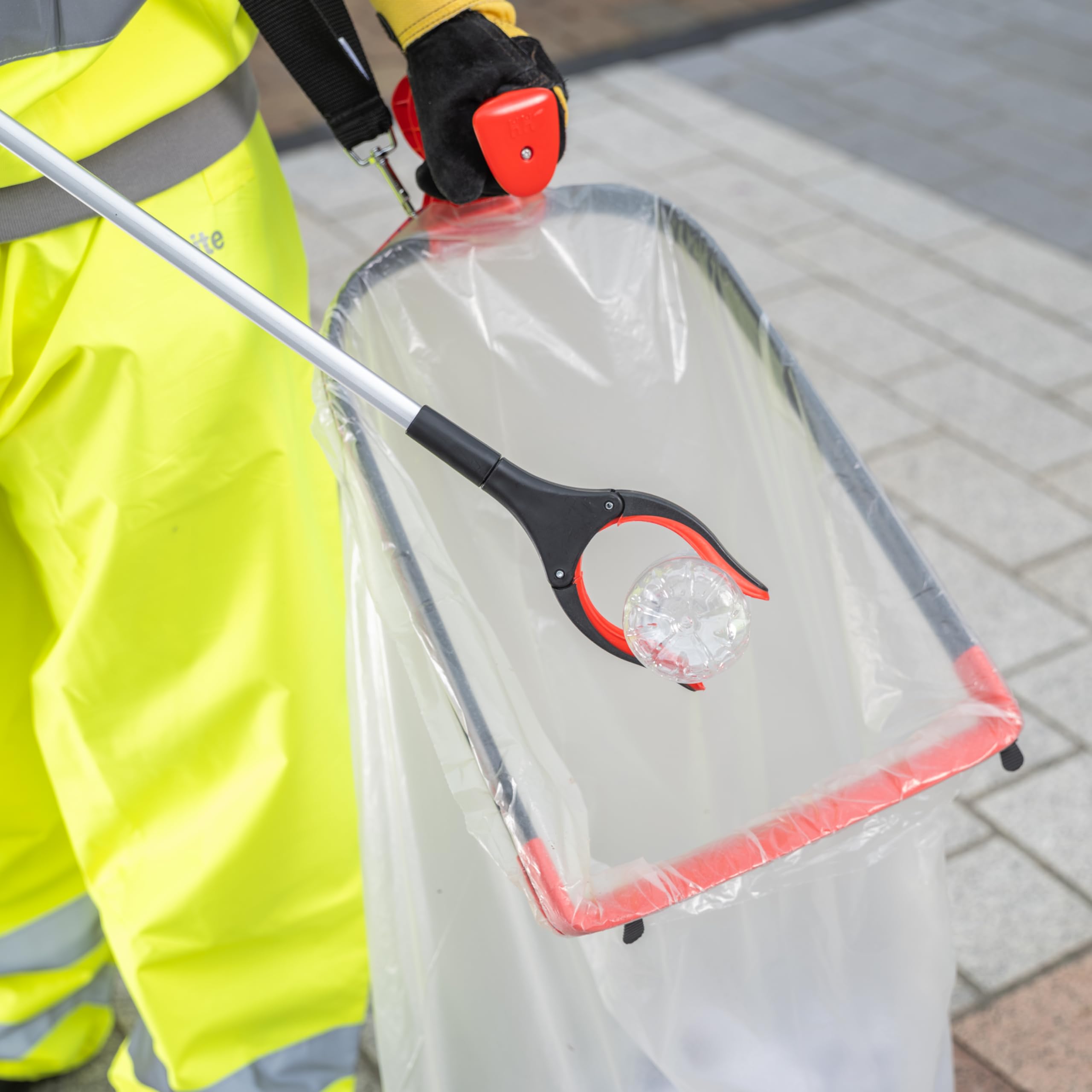 The Helping Hand Company Streetmaster PRO Schwerlast-Abfallsammler 85 cm Langer Müllsammler für Erwachsene Mehrzweck-Greifer mit drehbarem Kopf, leicht zu greifen, Leichter Greifer für Müll