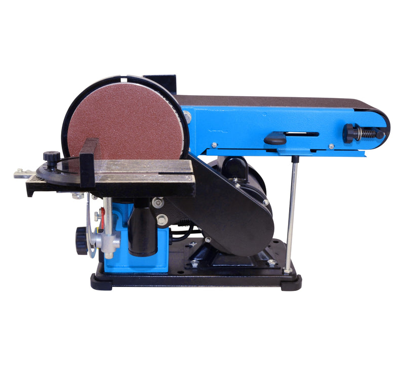 Güde Band- & Tellerschleifer GBTS 400 (350 W Motorleistung, 914 x 100 mm Schleifband-Maß, 282 m/min Bandgeschwindigkeit, 1450 1/min Schleiftellerdrehzahl, 36 mm Ø Staubsaugeranschluss)