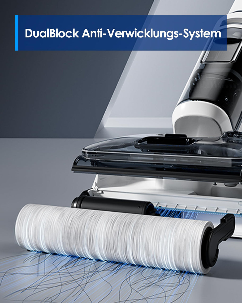 Tineco Floor ONE S6 Stretch Lite Nass Trockensauger, 180°Lay-Flat Nasssauger, Zentrifugallufttrocknung, 40min Laufzeit, Beidseitige Kantenreinigung, erreichen in niedriger Möbel für Tierhaare