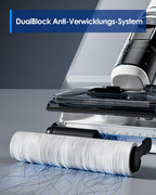 Tineco Floor ONE S6 Stretch Lite Nass Trockensauger, 180°Lay-Flat Nasssauger, Zentrifugallufttrocknung, 40min Laufzeit, Beidseitige Kantenreinigung, erreichen in niedriger Möbel für Tierhaare