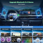 10.26" Wireless Carplay Screen 360 Rotation 4K Dash Cam Carplay/Android Auto Auto Stereo Auto Audio Empfänger mit 1080p Backup Kamera GPS Navigation/Spiegel Link/Sprachsteuerung/Siri