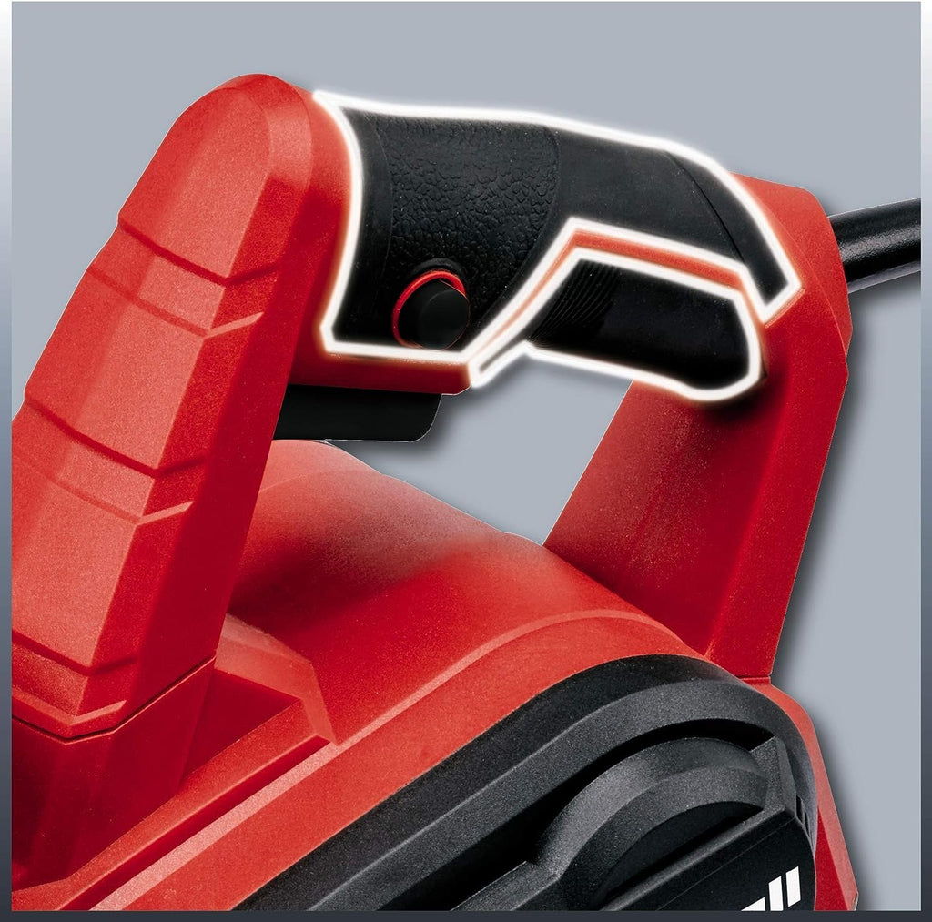 Einhell Elektrohobel TC-PL 750 (750 W, bis 2mm Spantiefe, große Messerwelle, automatischer Parkschuh, inkl. Parallel-/Falztiefenanschlag, Wendemesser)