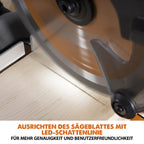 Evolution R185SMS-Li Akku-Gleitgehrungssäge mit Mehrzweck-Schneide, 45° Fasen-, 50° Gehrungsschnitte, 850 W – 185 mm TCT-Sägeblatt im Lieferumfang enthalten, 3 Jahre Garantie