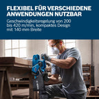 Bosch Professional Bandschleifer GBS 750 (850-W-Motor, inkl. Textilschleifband, Staubbeutel)