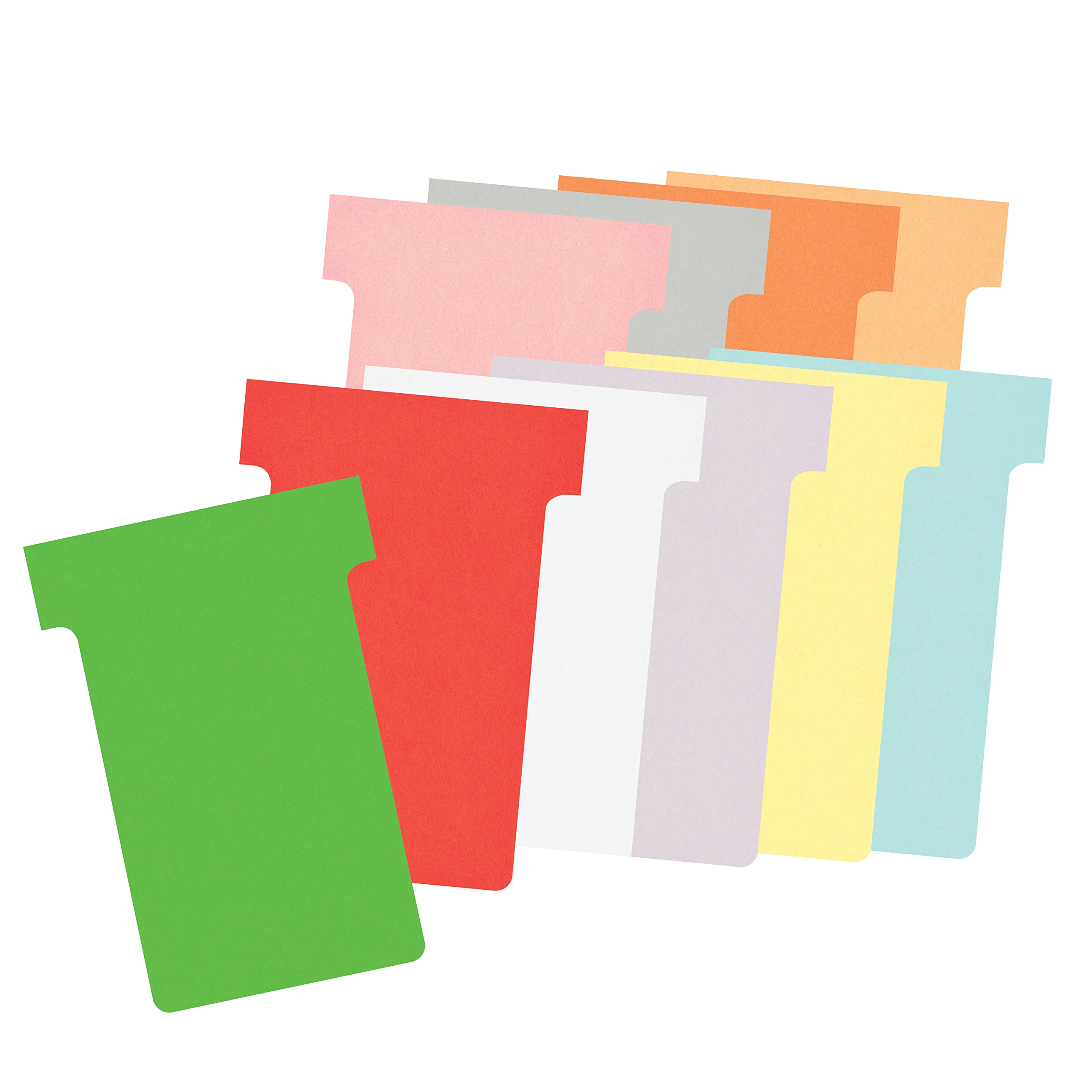 Nobo T-Karten Büro Planungsset, Wandmontage, Haftnotizen Set mit 7 Spalten & 24 Slots, Größe 2, inkl. T-Karten bunt & Indexspalte 2911080