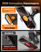 VANMASS 2026【True Militär-Klasse】Handyhalterung Auto【Stärkste Saugnapf & Lüftungsclip 】4 in 1 Handy Halterung Auto Handyhalter 360° drehbar Autohalter für iPhone 17 Pro Max/17 Air/16/15/14 Samsung S25