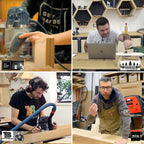 Fraiser Tornado – Planfräser Holz mit Schnittdurchmesser 35 mm und 8 mm Schaft, 3 austauschbaren HM-Wendeplatten – Flächenfräser, Kantenfräser und Nutfräser für CNC und Oberfräse