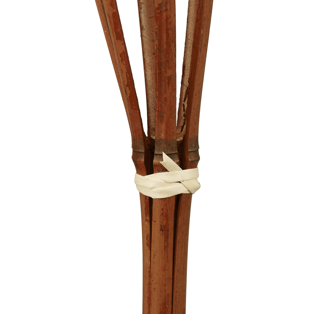 Relaxdays Gartenfackeln, 10er Set, Bambus, Ölfackeln für draußen, Outdoor Fackeln mit Ersatzdocht, Höhe: 90 cm, braun