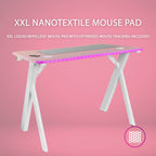 MARSGAMING Mars Gaming MGDXLRGB, Ergonomischer RGB Gaming Tisch, Headset+Flaschenständer, 160x60cm, Schwarz