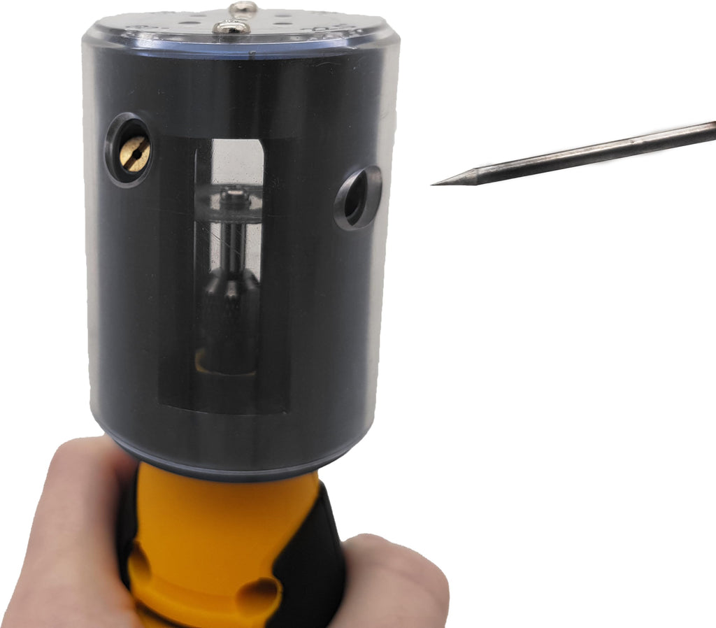 Berger & Schröter | Wolfram Elektroden WIG Schleifgerät mit Diamant-Schleifscheiben, 185 W, 230 V, Drehzahl einstellbar von 2.000 bis 20.000 U/min
