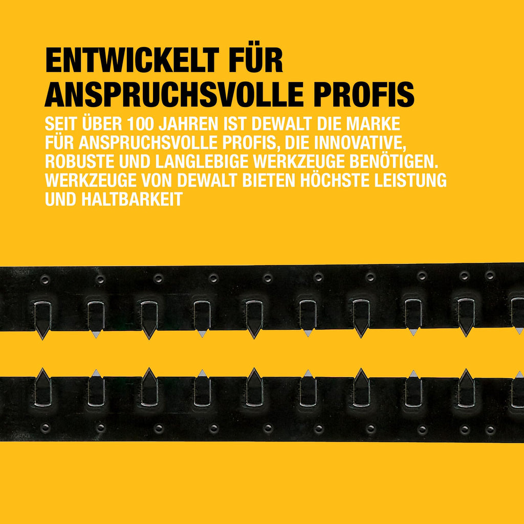 DEWALT 2-teiliges Alligator HM Spezialsägeblatt (für den Einsatz auf Alligator Spezialsägen, Arbeitslänge 430 mm, für Hochlochziegel bis Festigkeitsklasse 12 N/mm2), DT1974-QZ