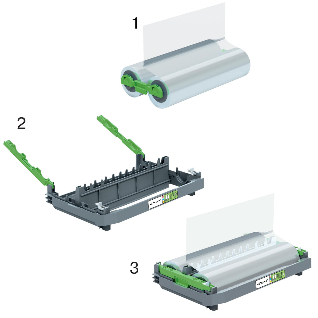 GBC Foton 30 Laminierfolienrolle für Nachfüllkassette 100 Mikron, laminiert bis zu 190 A4-Blätter, glänzende Oberfläche, Easy-Load, 4410027