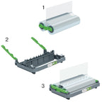 GBC Foton 30 Laminierfolienrolle für Nachfüllkassette 100 Mikron, laminiert bis zu 190 A4-Blätter, glänzende Oberfläche, Easy-Load, 4410027