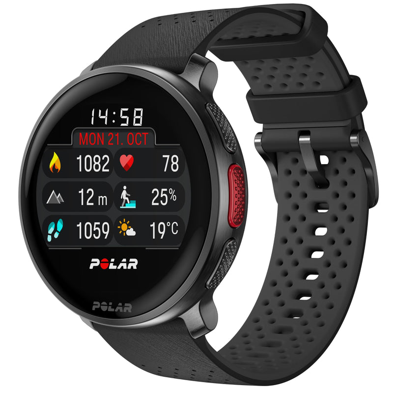 Polar Vantage V3, Sportuhr mit GPS, Fortschrittliches Herzfrequenz-Messgerät und Längere Akkulaufzeit, Sportuhr mit Smartwatch-Funktionen für Männer und Frauen, Offline-Karten, Laufuhr, Triathlon-Uhr
