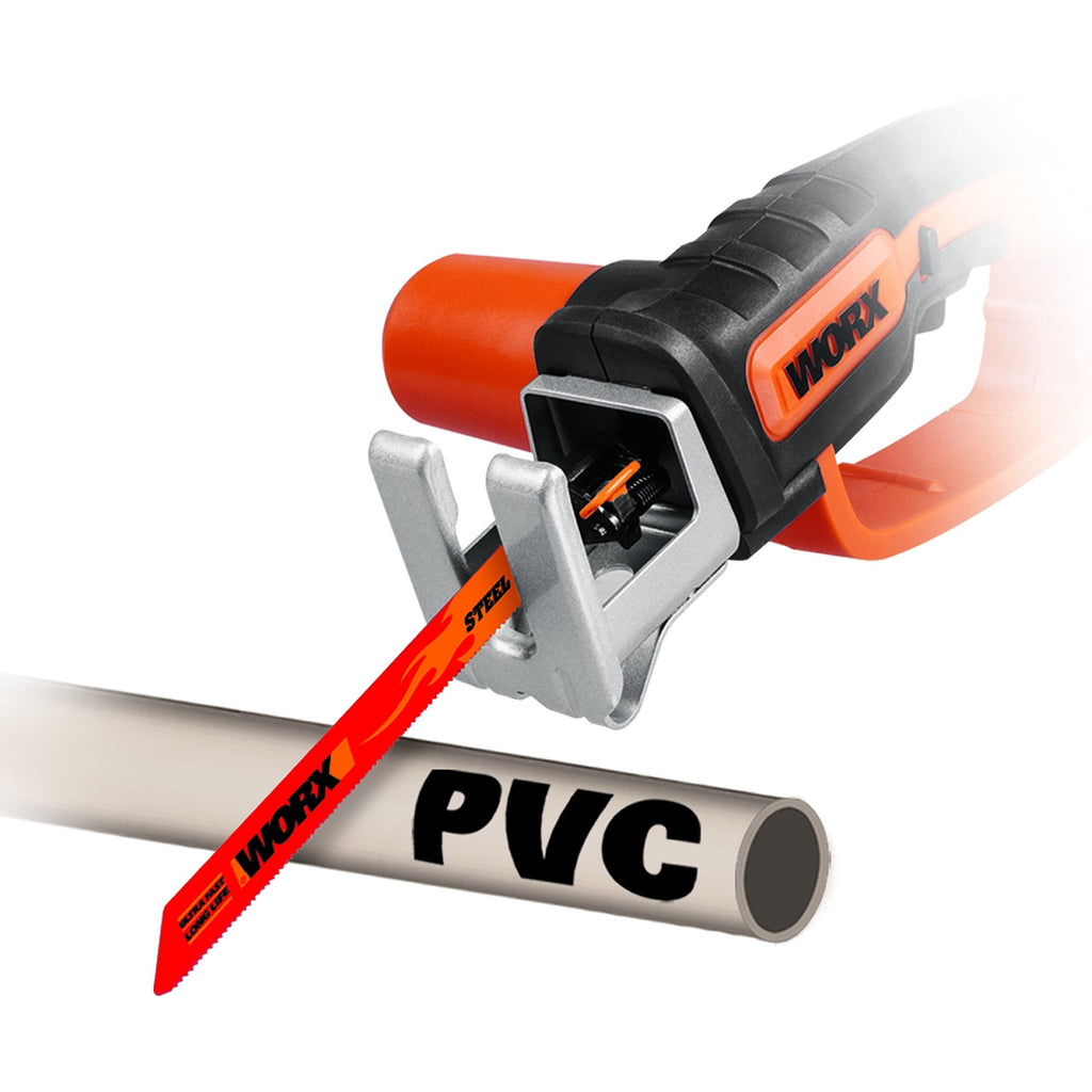 WORX WG894E.9 Säbelsägen 20V - ideal für Sägearbeit mit Holz/Stahl - max. Schnittiefe 60mm - PowerShare kompatibel - ohne Akku & Ladegerät