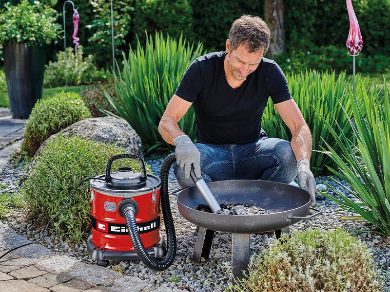 Einhell Aschesauger TC-AV 2032 DW (850 W, 175 mbar Saugleistung, 20 L Auffangbehälter, Faltenfilter, Feinstaubvorfilter, Blasfunktion, 1,2 m Schlauch, 2 m Kabel)