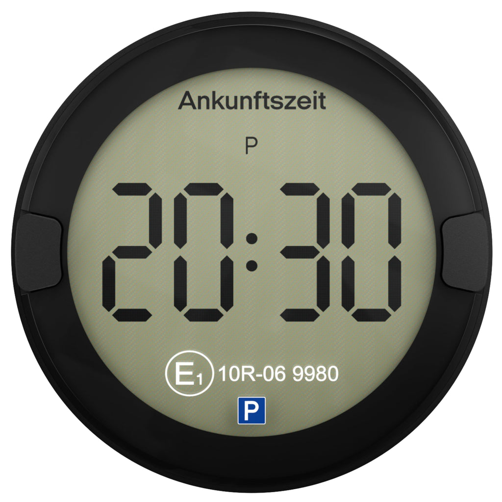 OOONO P-DISC NO2 - Elektronische Parkscheibe mit Zulassung fürs Auto - Automatische Digitale Parkscheibe Elektrisch mit Zulassung vom KBA nach StVO - Elektrische Parkuhr Auto zugelassen