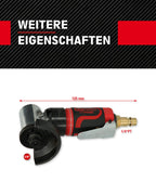 KS Tools Trenn-Stabschleifer Druckluft kurz 3/8"515.5550 I Druckluftschleifer mit Drehzahl-Regulierung & verstellbarem Funkenschild I Für Trennscheiben bis Ø 50,4 x 1,1 x 9,56mm