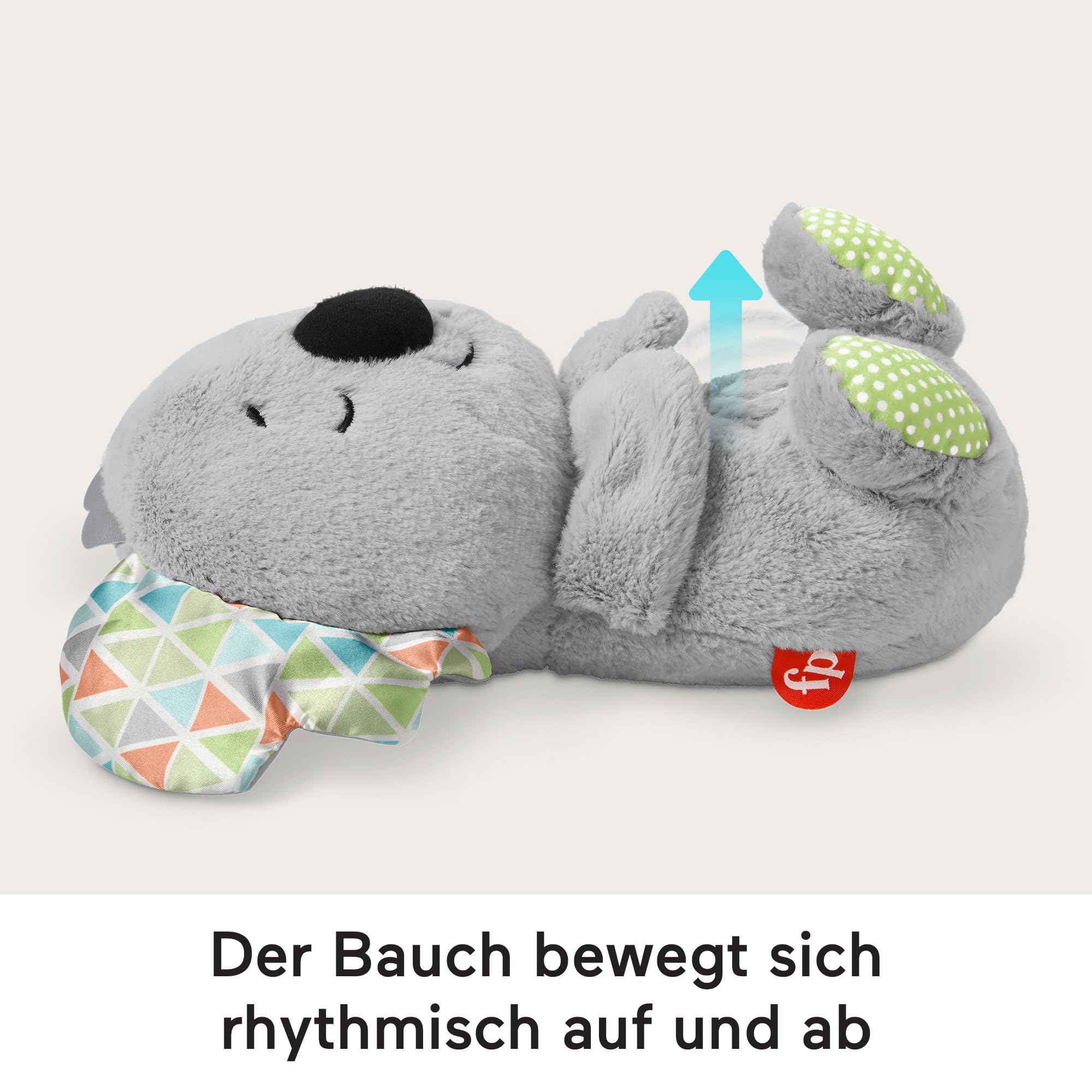 Fisher-Price Schlummer-Koala mit Sanfter Musik, Licht & Rhythmischen Atembewegungen, Koala Kuscheltier, Baby Spielzeug, Nachtlicht mit Musik für Babys, Baby Erstausstattung, für Neugeborene 0+, HBP87
