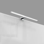 B.K.Licht - Spiegelleuchte Bad mit 2 in 1 Montage, neutralweiße Lichtfarbe, klemmbar, Badezimmerlampe, Schrankbeleuchtung, Spiegellampe, Lampe Badezimmer, Spiegelbeleuchtung, 60x10,3x3,6 cm, Chrom