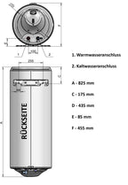 Warmwasserspeicher Warmwasserboiler Eldom Style 80L druckfest