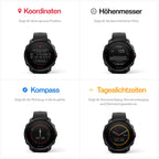 Polar Grit X Pro – GPS-Multisportuhr – Strapazierfähigkeit auf Militärstandard, Saphirglas, Pulsmessung am Handgelenk, Lange Akkulaufzeit, Navigation – Ideal für Outdoorsport, Geländelauf, Wandern