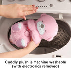 Fisher-Price Baby-Spielzeug Schlummer-Otter, tragbare pinke Plüsch-Spieluhr mit Atembewegungen und Lichtern für Neugeborene ab einem Alter von 0 Monaten, JLJ33