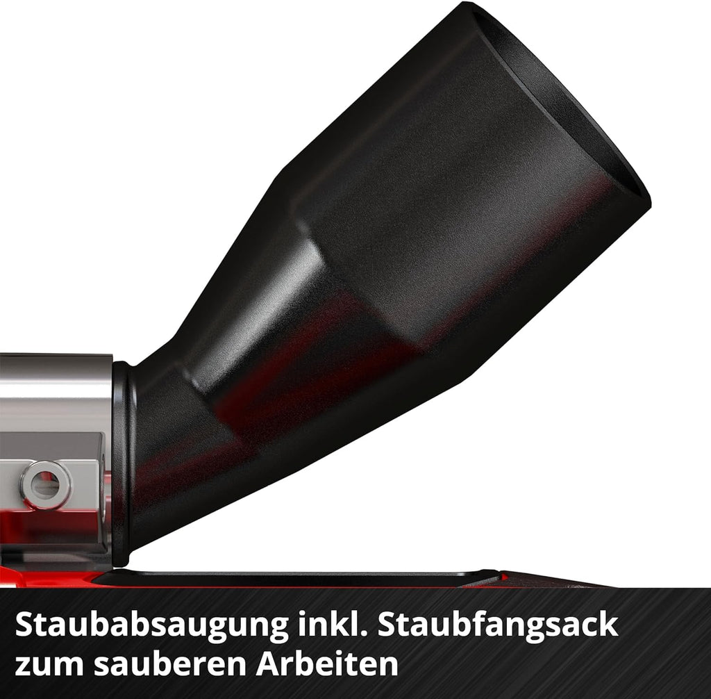 Einhell Akku-Flachdübelfräse TE-BJ 18 Li-Solo Power X-Change (18 V, Li-Ion, stufenlose Winkel-/Höheneinstellung, 6-stufige Tiefenverstellung, ohne Akku & ohne Ladegerät)