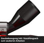 Einhell Akku-Flachdübelfräse TE-BJ 18 Li-Solo Power X-Change (18 V, Li-Ion, stufenlose Winkel-/Höheneinstellung, 6-stufige Tiefenverstellung, ohne Akku & ohne Ladegerät)