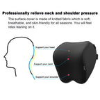 2-Pack Auto Nackenkissen, Weichheit Auto Kopfstütze Kissen zum Fahren mit verstellbarem Riemen, 100% Memory Foam und atmungsaktiver Abnehmbarer Abdeckung, 12 cm Dick