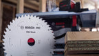 Bosch 1x PRO Wood Kreissägeblätter für Akku-Tischkreissägen (für Weichholz, Hartholz, Ø mm, Professional Zubehör Tischkreissäge)