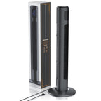 Brandson - Turmventilator mit Fernbedienung 96 cm - Preisträger 2025 - mobiler Lüfter leise - Standventilator mit Oszilation - 3 Geschwindigkeiten 3 Lüftungs-Modi Timer - Ventilator mit GS - Cool Grey
