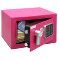 SereneLife Elektronischer Safe | robuster 23,1 x 17 cm Geldtresor | digitaler Touchpad-Schloss mit Code 2 Schlüsseln | kleiner Safe für Zuhause/Büro, sicheres Bargeld, Schmuck, Schusswaffen