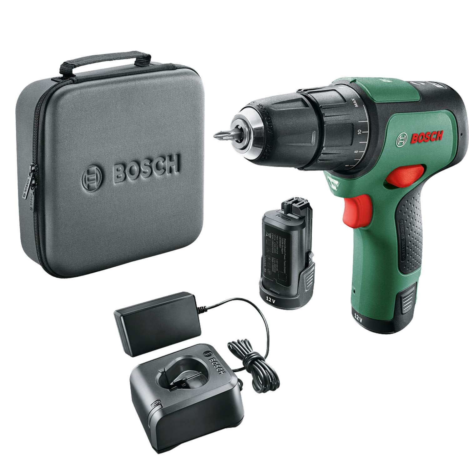 Bosch Akku Akkubohrschrauber EasyImpact 12 (2 Akkus, 12 Volt System, im Softbag)