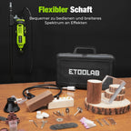 Multifunktionswerkzeug 200W, ETOOLAB [Professional] Rotationswerkzeug, Echte 10000-35000 U/min, Drehmelwerkzeug Set mit 129 Zubehören, 6 Variable Drehzahl für Schneiden, Gravieren, Bohren, usw.