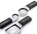 Eschenbach Optik Handlupe mobiluxLED mit LED-Beleuchtung und 4X-Vergrößerung Linsengröße: 75x50mm - Made in Germany
