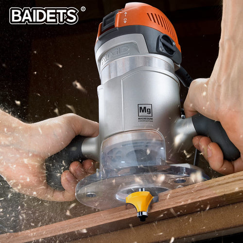 BAIDETS 35tlg. Fräser Set für Holz - Hartmetall Fräsersatz Zubehör Oberfräsen mit 1/4 Schaft (6.35 mm Schaft), für professionelle und Einsteiger-Schreinerarbeiten.