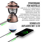 OLIGHT Olantern Classic 2 Pro Campinglampe 300 LM, LED Laterne im Retro-Stil Stufenlos Dimmbar, Notstrombank USB Wiederaufladbar, für Camping, Garten, Stimmungsvolle Dekoration, Wandern