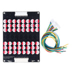 Annadue 12S Bis 16S Akku Aktiver Equalizer, Lifepo4 Lithium Lipo Akku Energie Aktiver Equalizer, 1,8V Bis 4,5V 0 Bis 5,5A Equalizer Lifepo4 Li Ion Lithium Lipo Board mit Kabel für LTO LPO LFP NCM
